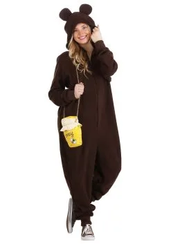 Fun Costumes Bear Onesie Costume For Adults