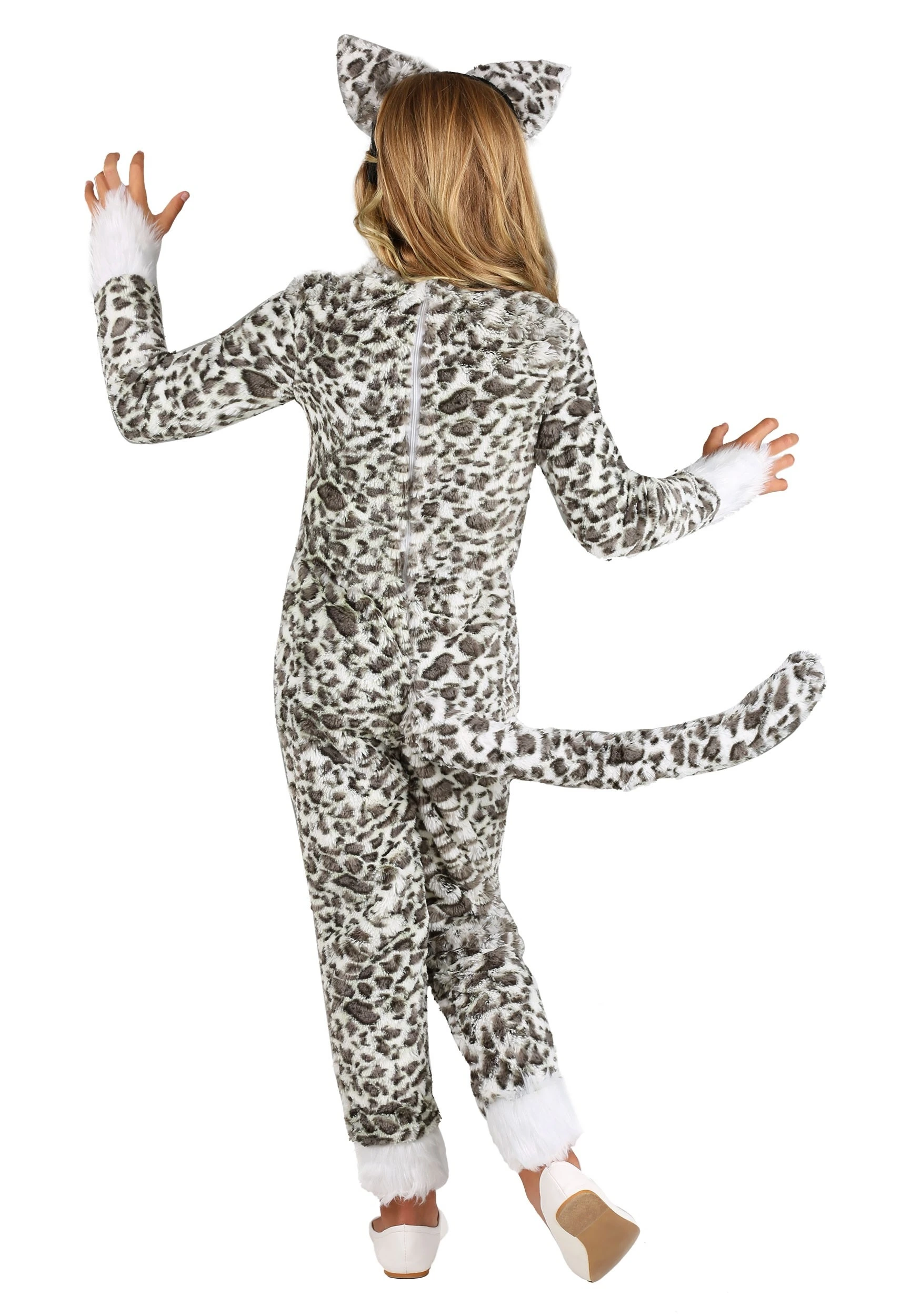 Fun Costumes Girls Snow Leopard Costume - Image 2
