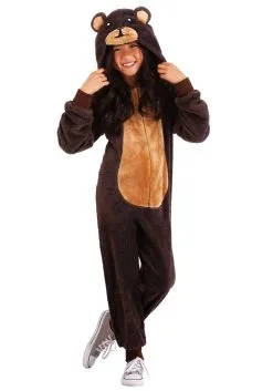 Partytime Costume & Lingerie (Yiwu) Factory Kids Brown Bear Jumpsuit Costume