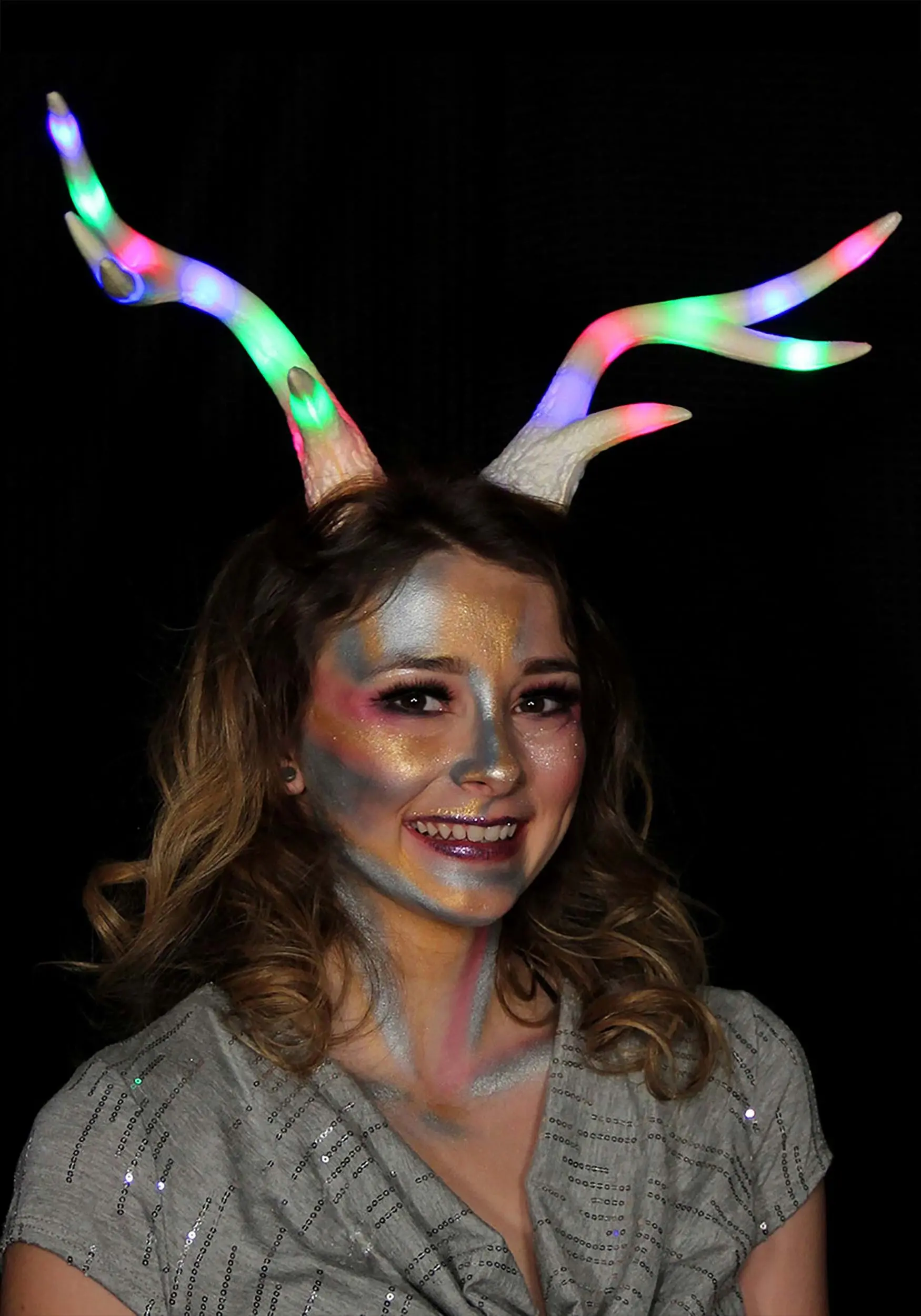 Elope Multicolor Light-Up Deer Antlers LumenHorns - Image 3
