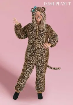 M&R TOY CO., LTD Posh Peanut Lana Leopard Costume For Plus Size Adults
