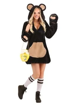 Fun Costumes Women's Cozy Brown Bear Costume