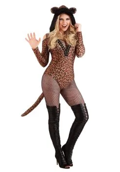 Fun Costumes Women's Leopard Leotard Costume